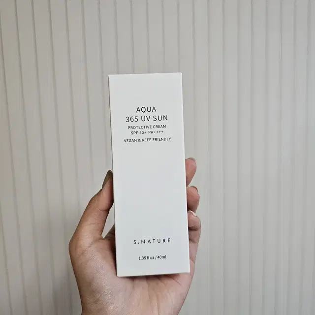 (새상품) 에스네이처 아쿠아 365 유브이 선크림 40ml