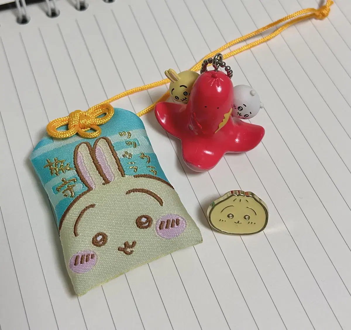 Chiikawa Usagi Travel Omamori Sausage Tabemono keyring Gacha Dumpling Chinese Vahn