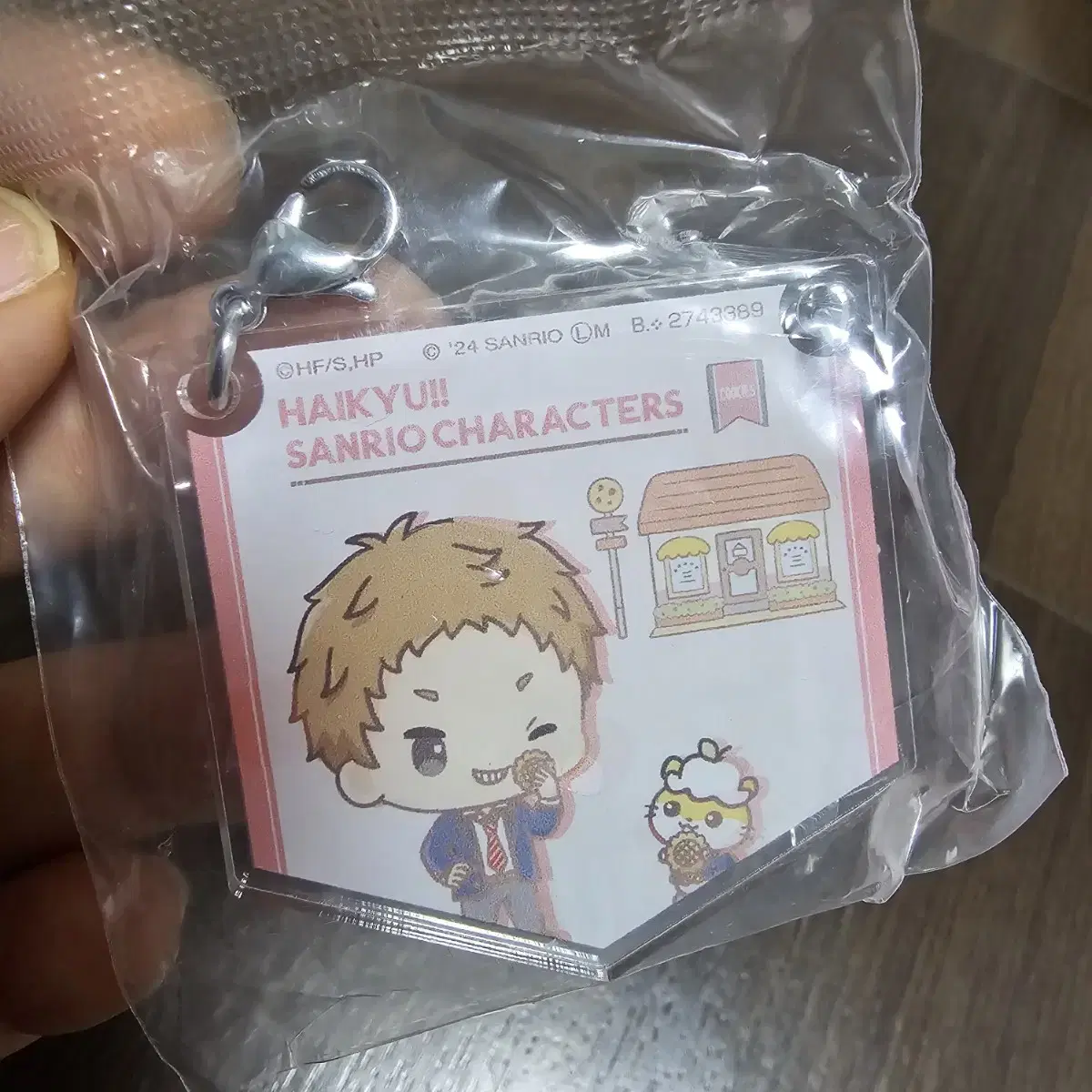 Unsealed) haikyuu Sanrio Collaboration Partition Acrylic Cham Yaku