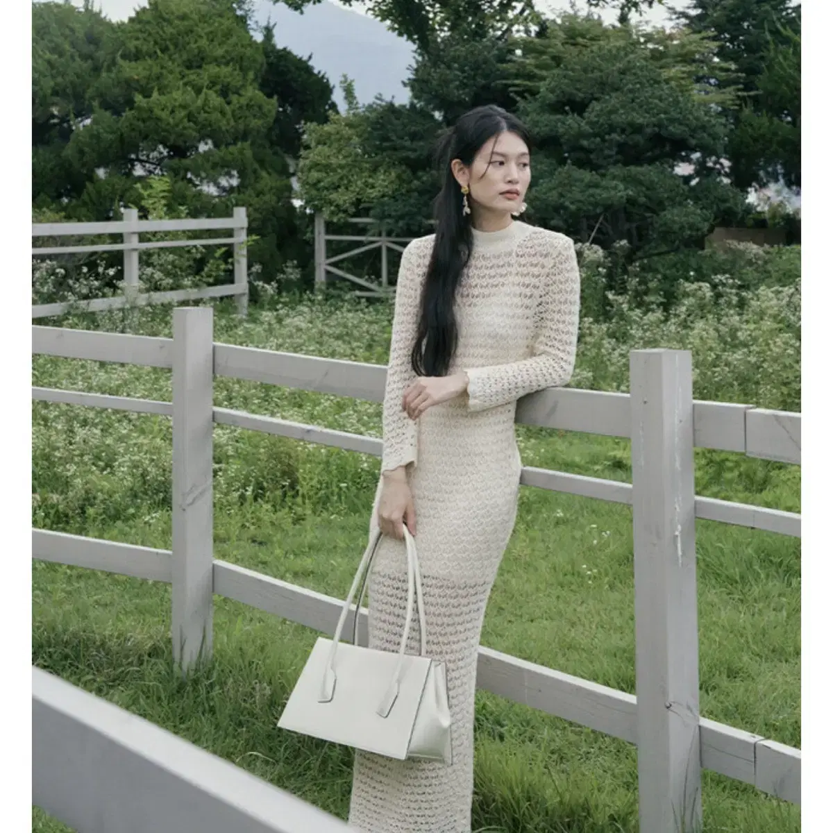 폴뉴아 Bostonbag Ivory - Crinkle