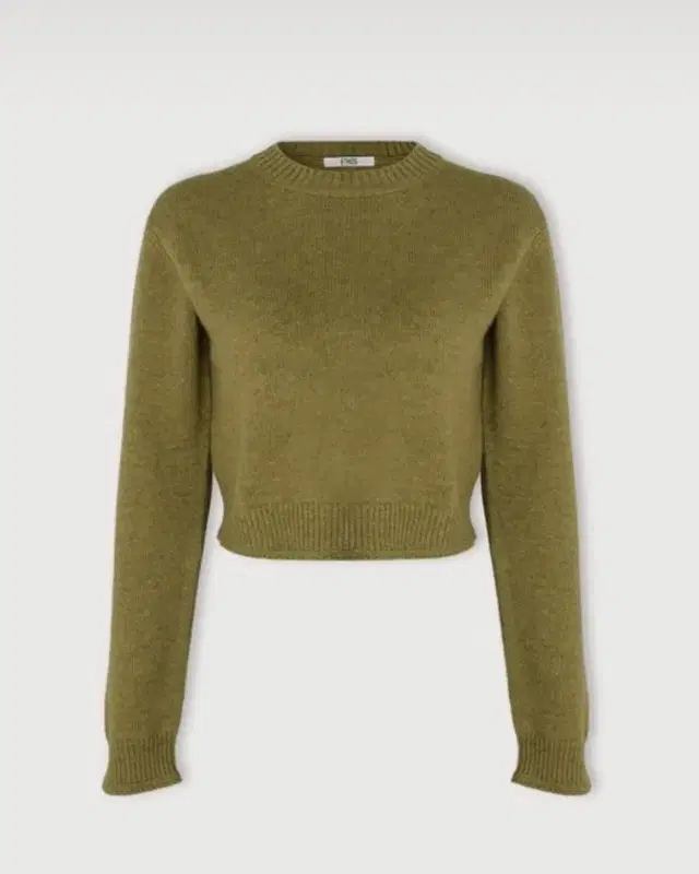 ETHOS SOFTLY CROP KNIT (OLIVE)