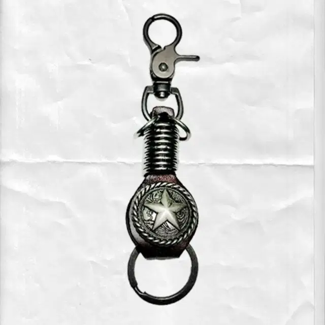 star keychain karabiner 아메카지 가죽 카라비너 키링