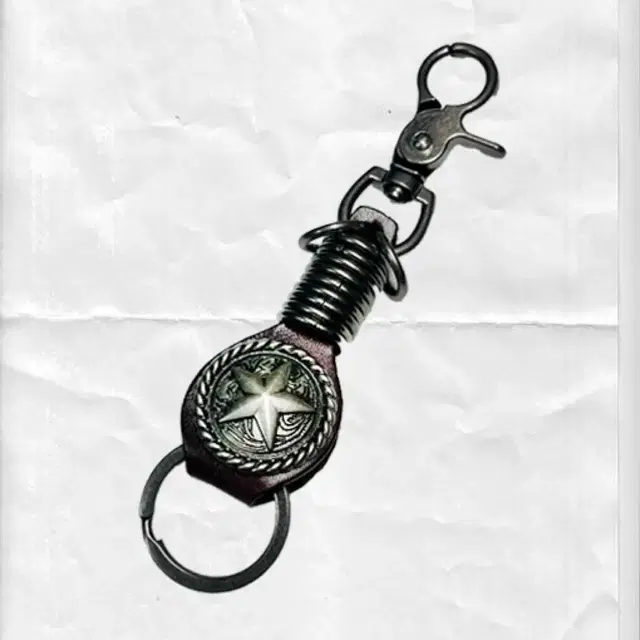 star keychain karabiner 아메카지 가죽 카라비너 키링