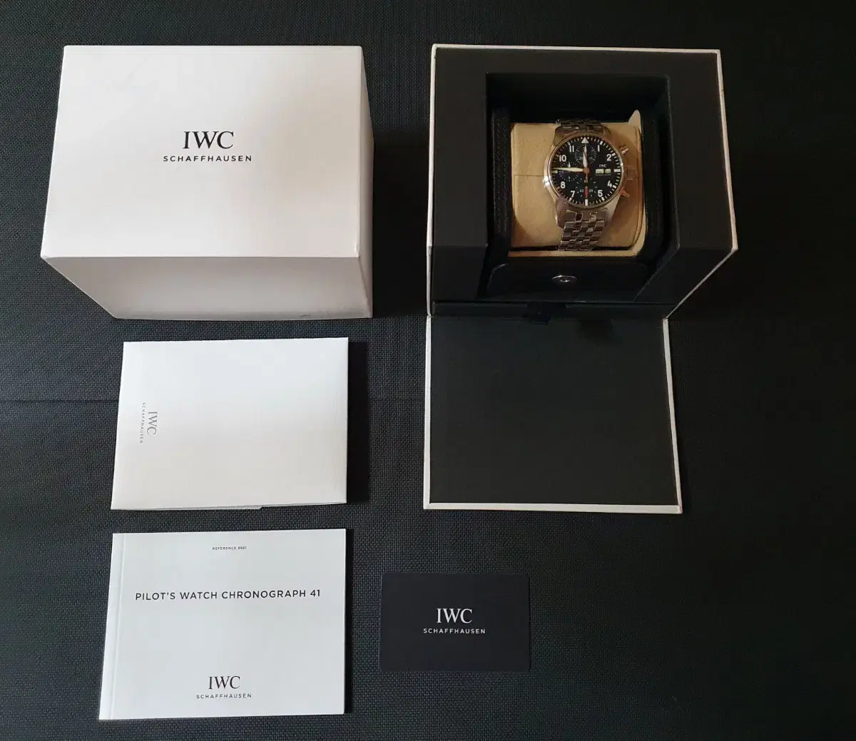 iwc 파일럿 크로노그래프 청판 41 판매해요