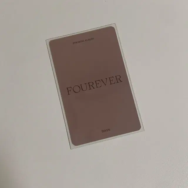 데이식스 FOUREVER JYP SHOP 특전 (성진)