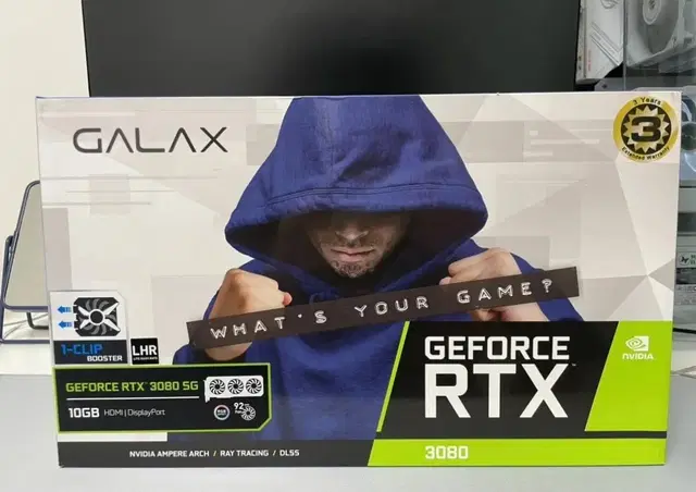 갤럭시 rtx 3080 블랙 3팬 판매합니다