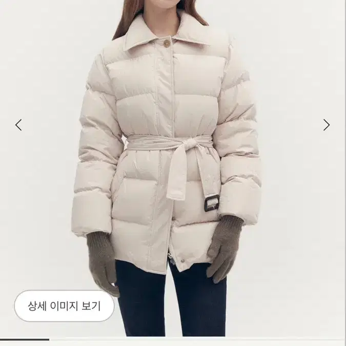 시에 sie 루이스 구스 패딩 베이지 23fw