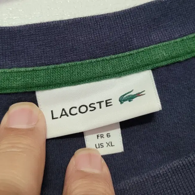 라코스테 정품 LACOSTE 라운드넥 긴팔티셔츠 110사이즈 상태매우좋음