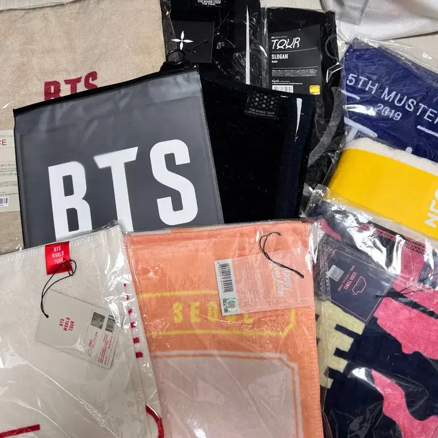 BTS 방탄소년단 공식md 타월 슬로건 일괄