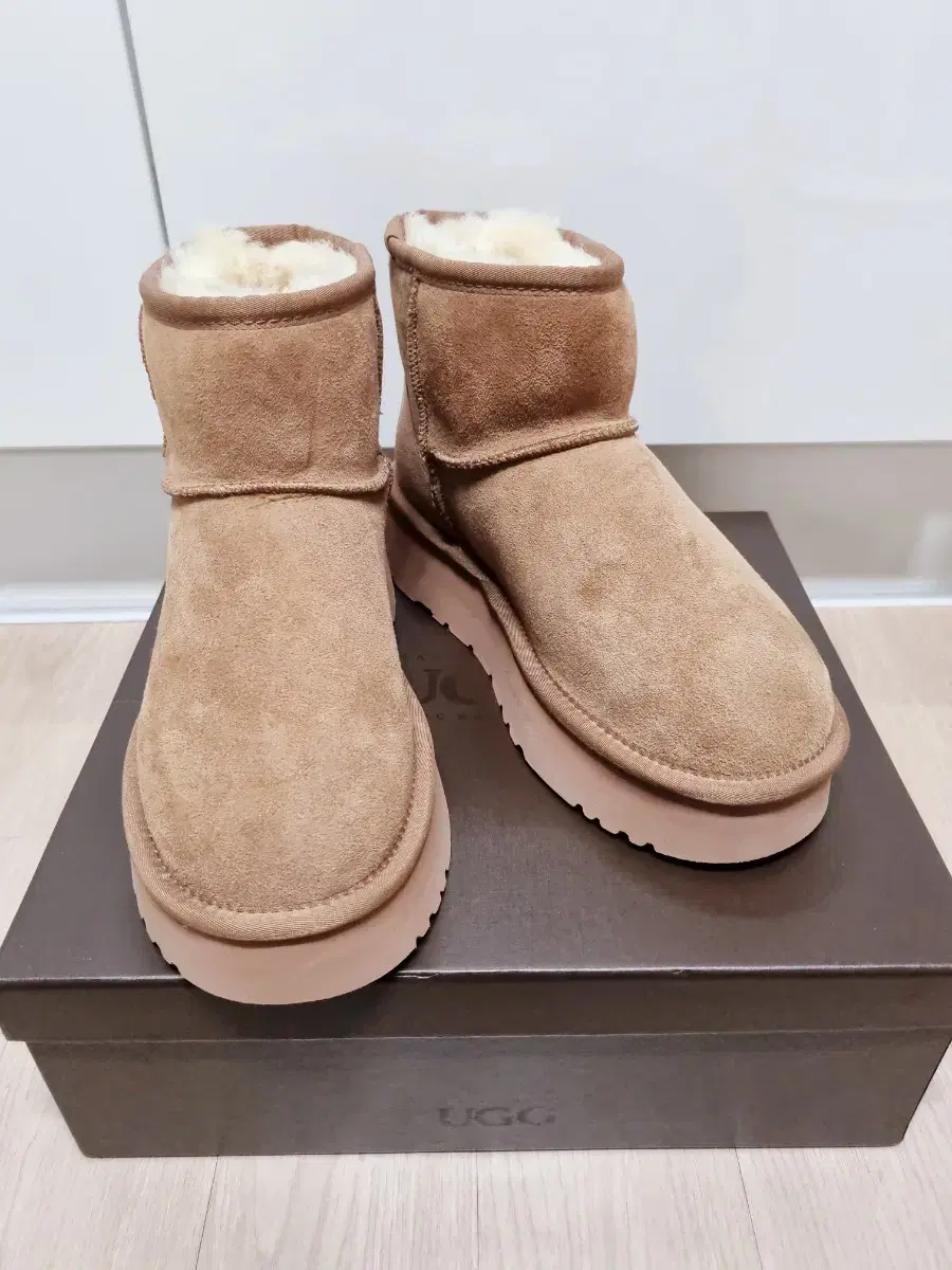 OZWEAR UGG 오즈웨어 클래식 플랫폼 미니 어그부츠 4CM