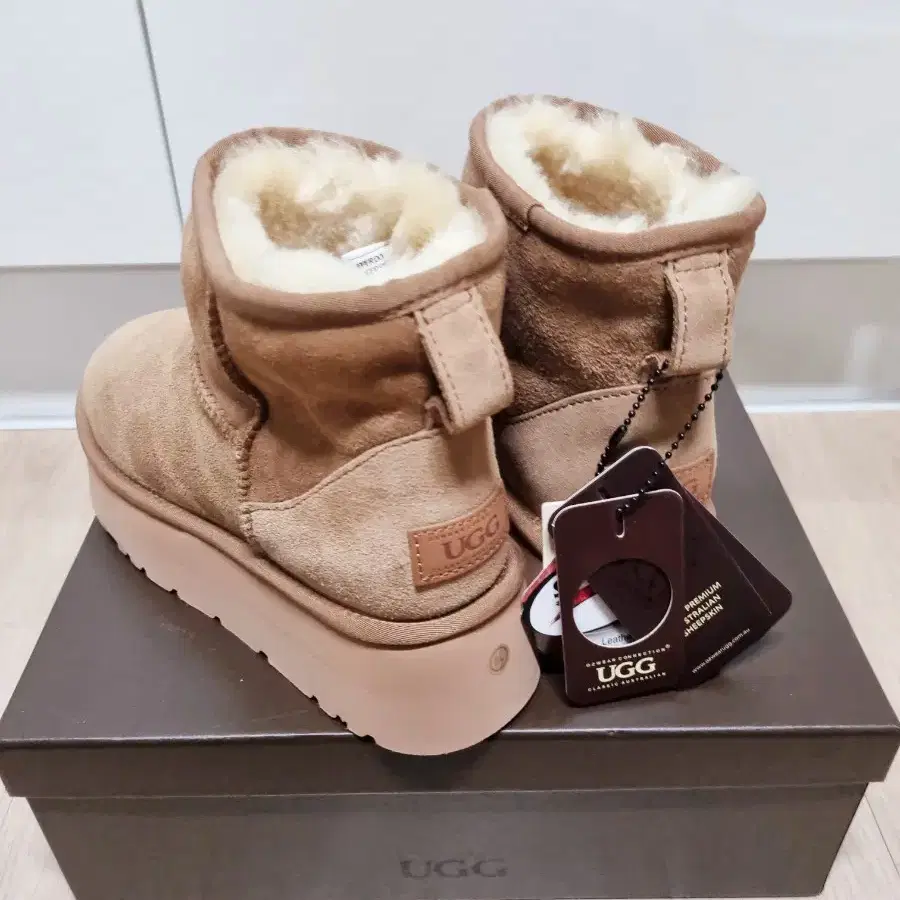 OZWEAR UGG 오즈웨어 클래식 플랫폼 미니 어그부츠 4CM