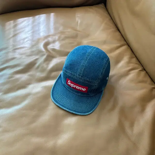 Supreme 슈프림 데님 캠프캡 모자 (Washed Denim)