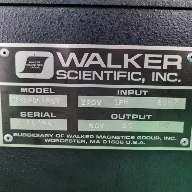 WALKER SCIENTIFIC HS-525-4SSR 파워서플라이