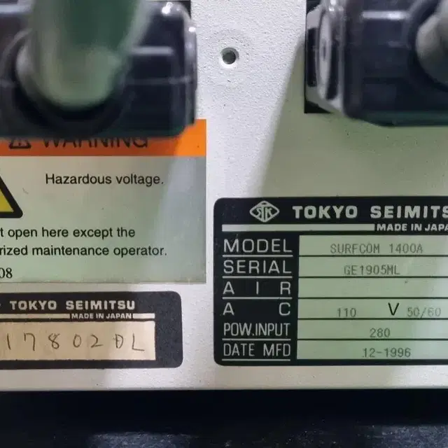 Tokyo Seimitsu Surfcom 1400A 표면조도 측정기