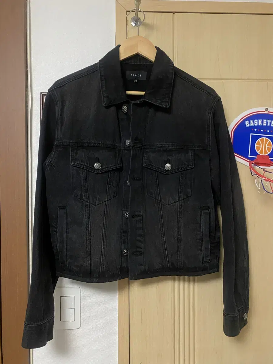 I'm selling my Savage Blackwashed Denim Tucker Jacket in size Medium.