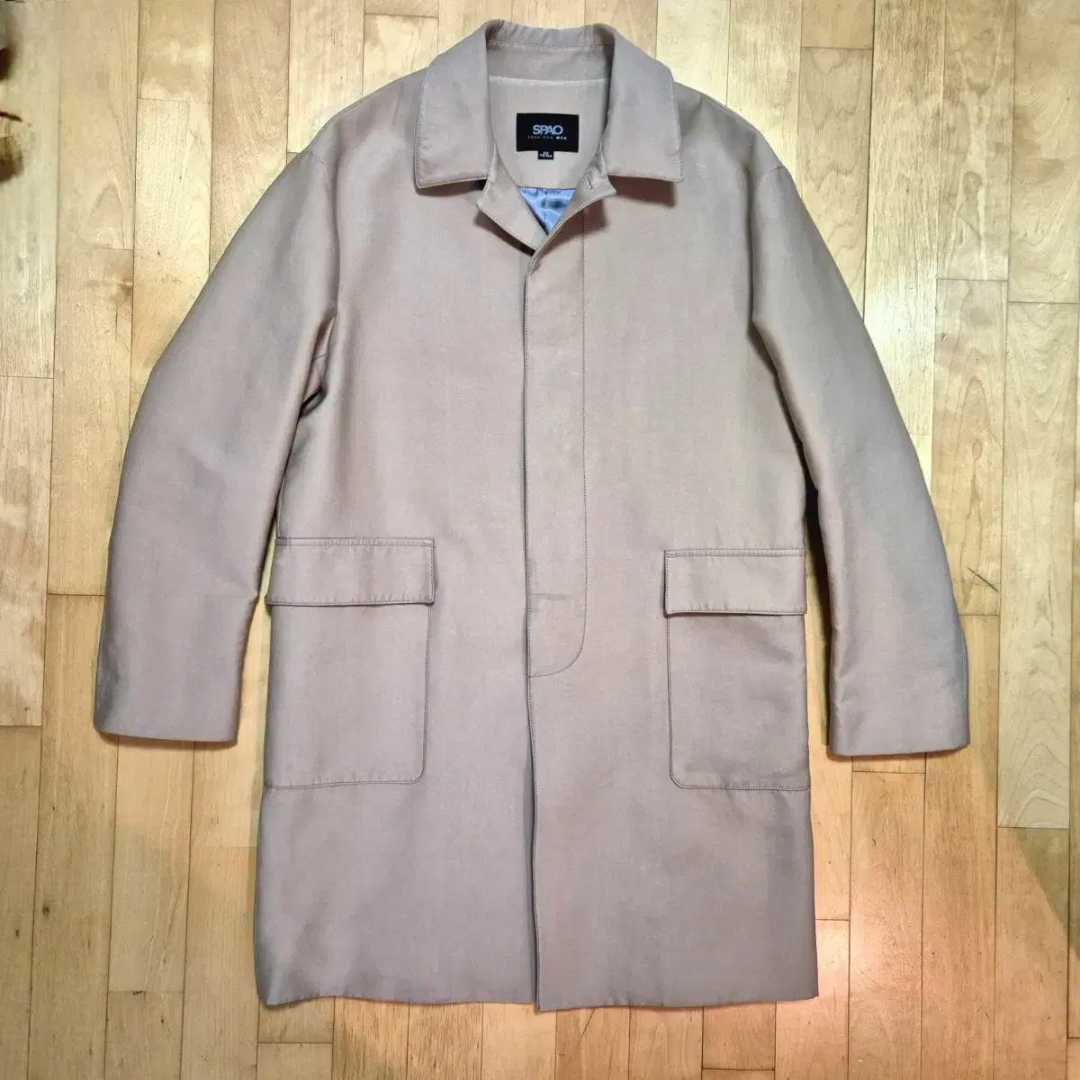 Spao For Men Single Trench Coat 100% Cotton