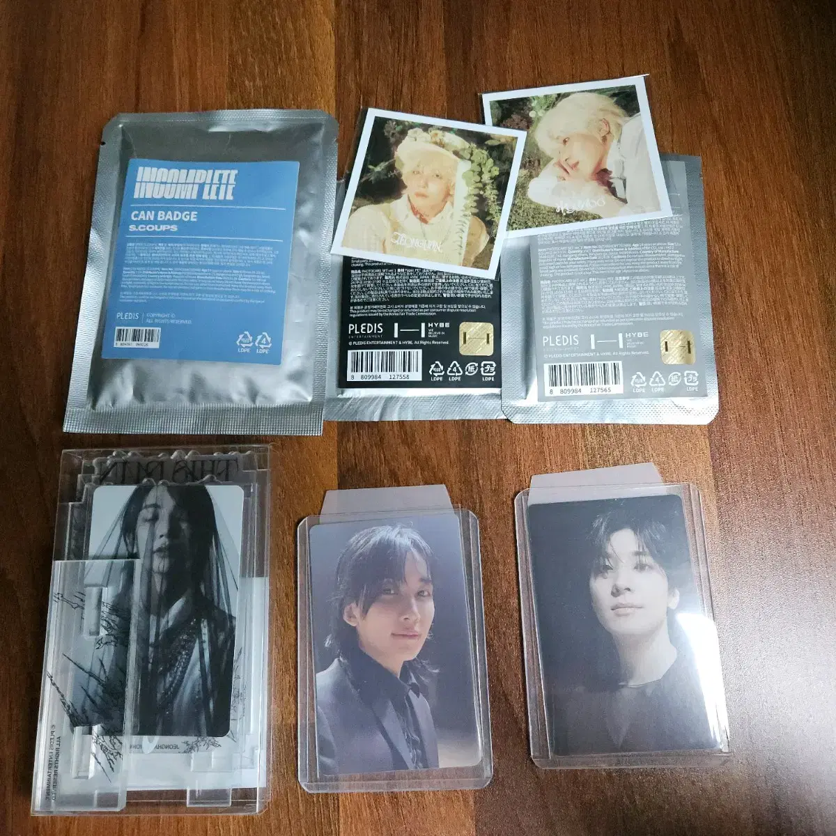 With muu Disman pop up Photocard Frame DeluxePoca Incomplete Photocard Set