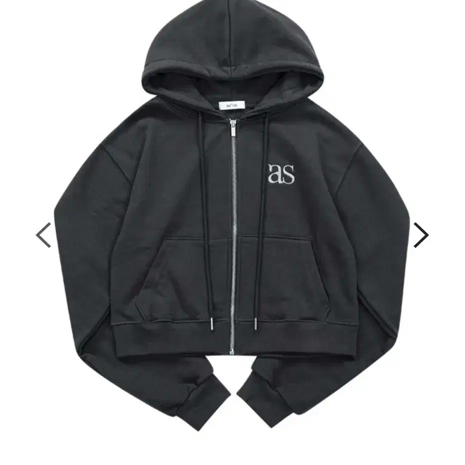 애즈온 BASIC TRAINING HOOD ZIP-UP / CHARCOA