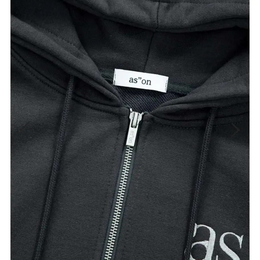 애즈온 BASIC TRAINING HOOD ZIP-UP / CHARCOA