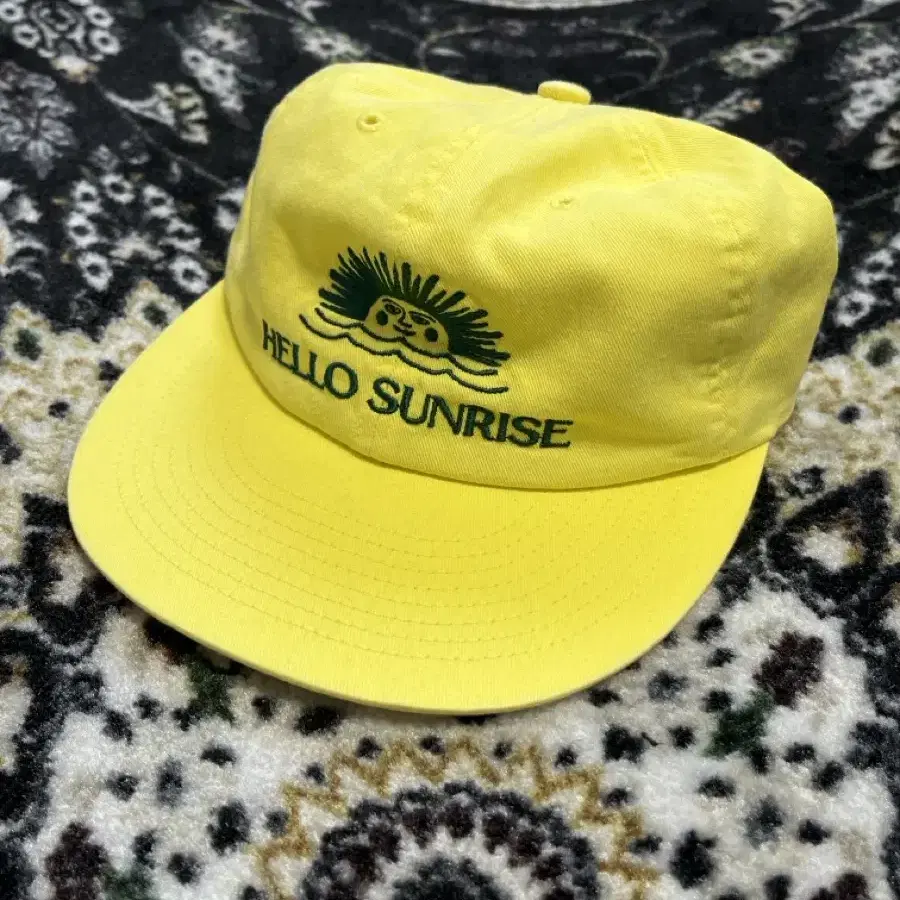 헬로우선라이즈 로고캡 레몬 Washed OG Logo Cap