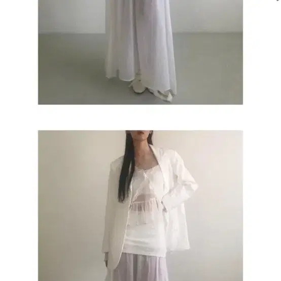 아델리오 see-through layered long skirt [원가_