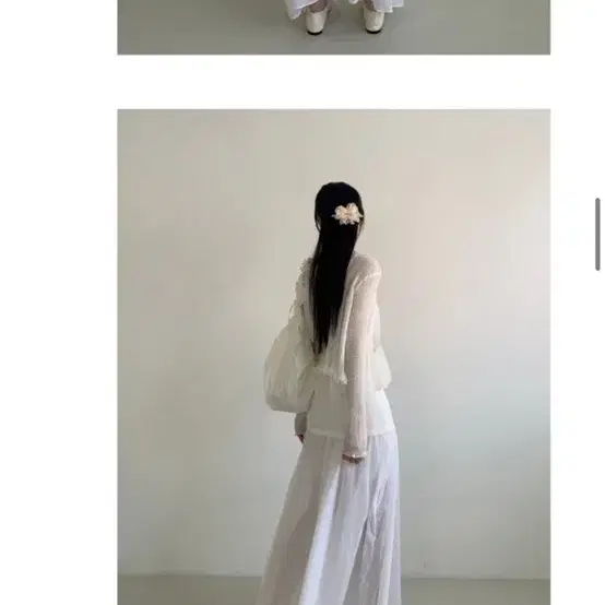 아델리오 see-through layered long skirt [원가_