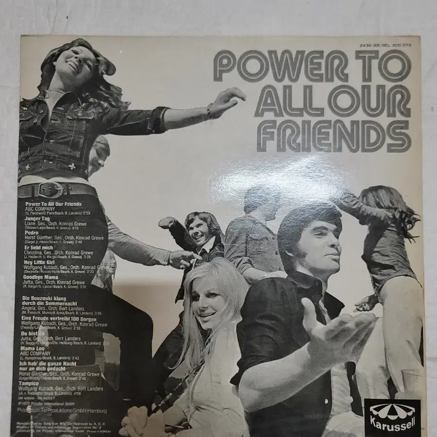 Power To All Our Friends lp