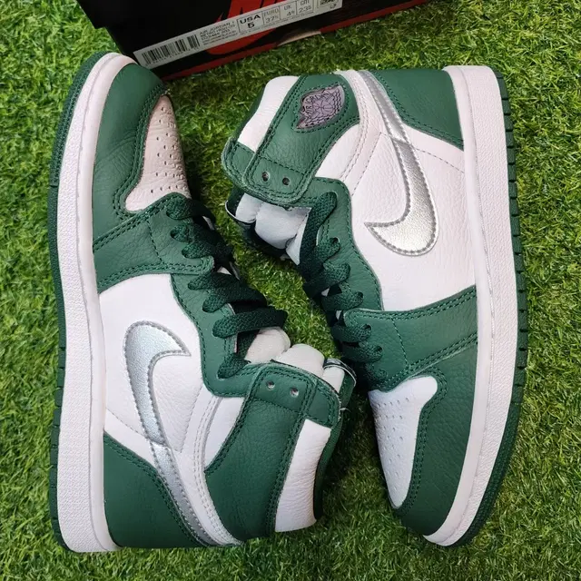 희귀실착 10분)Jordan 1 조던 1 골지 그린 235