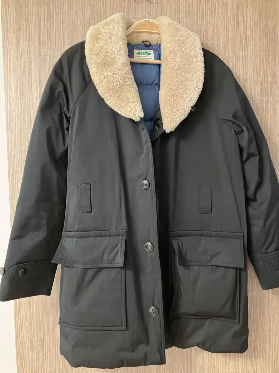 Esfai coat down padded first edition size s black for sale!