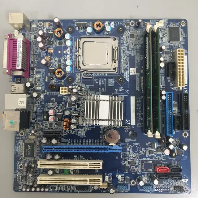 [무료배송] 중고 E7500+삼성보드+DDR2 2GB+쿨러+백패널 반조립