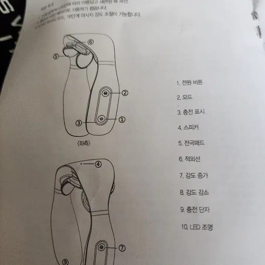 저주파 목 마사지기