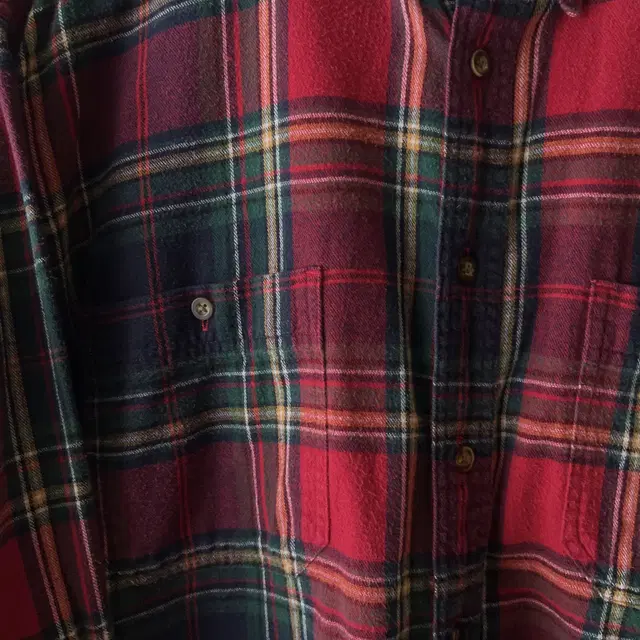 [L]90's EDDIE BAUER 타탄체크 코튼 셔츠