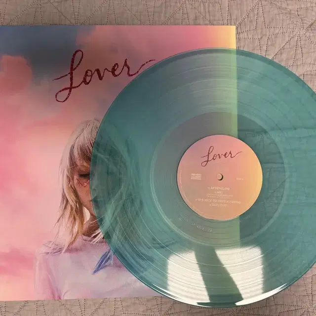 Taylor swift lover lp 민트 핑크 컬러반 테일러스위프트