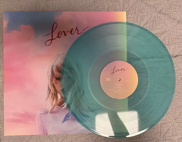 Taylor swift lover lp 민트 핑크 컬러반 테일러스위프트