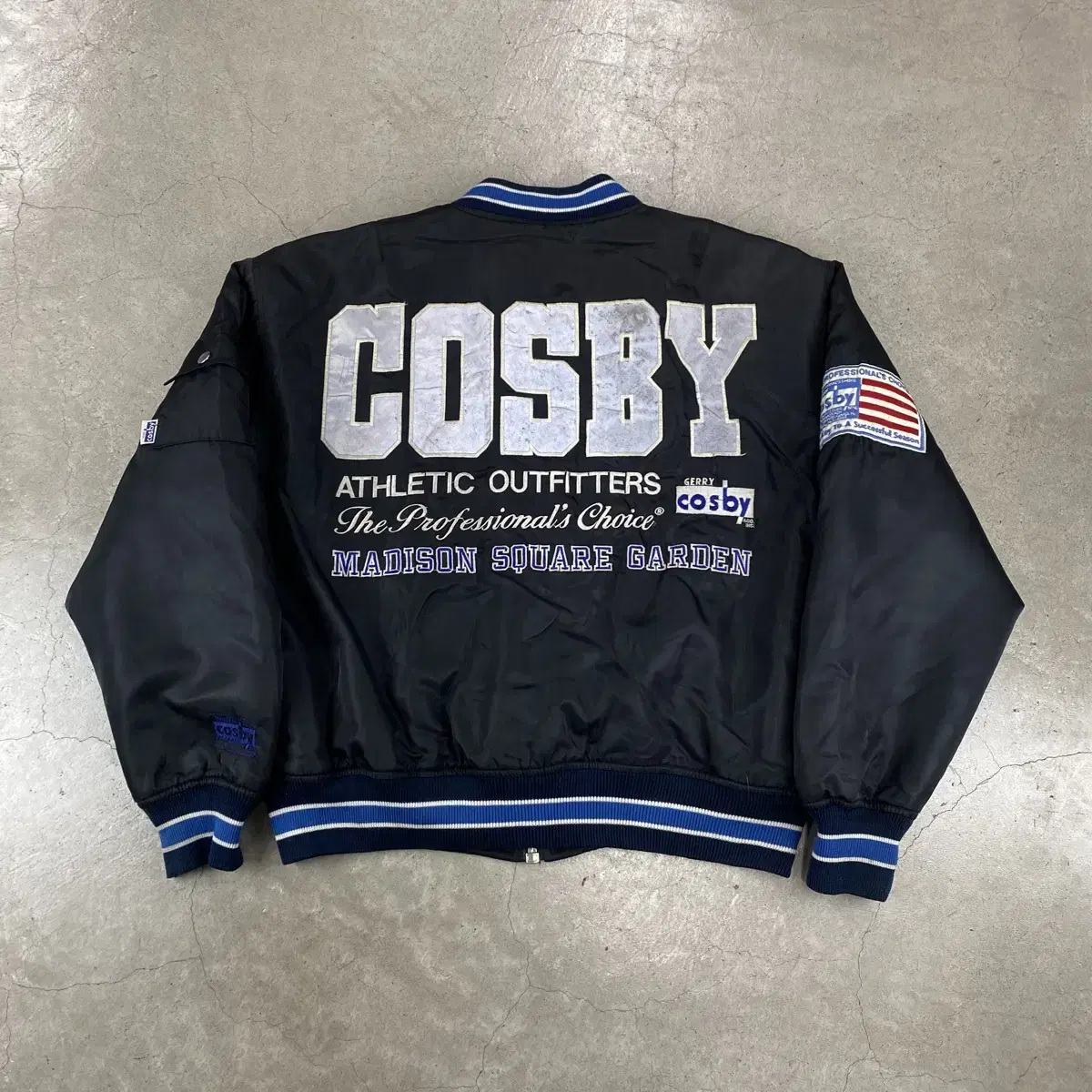 90s USA VTG Cosby 스카치 나일론 바시티 자켓 (105)