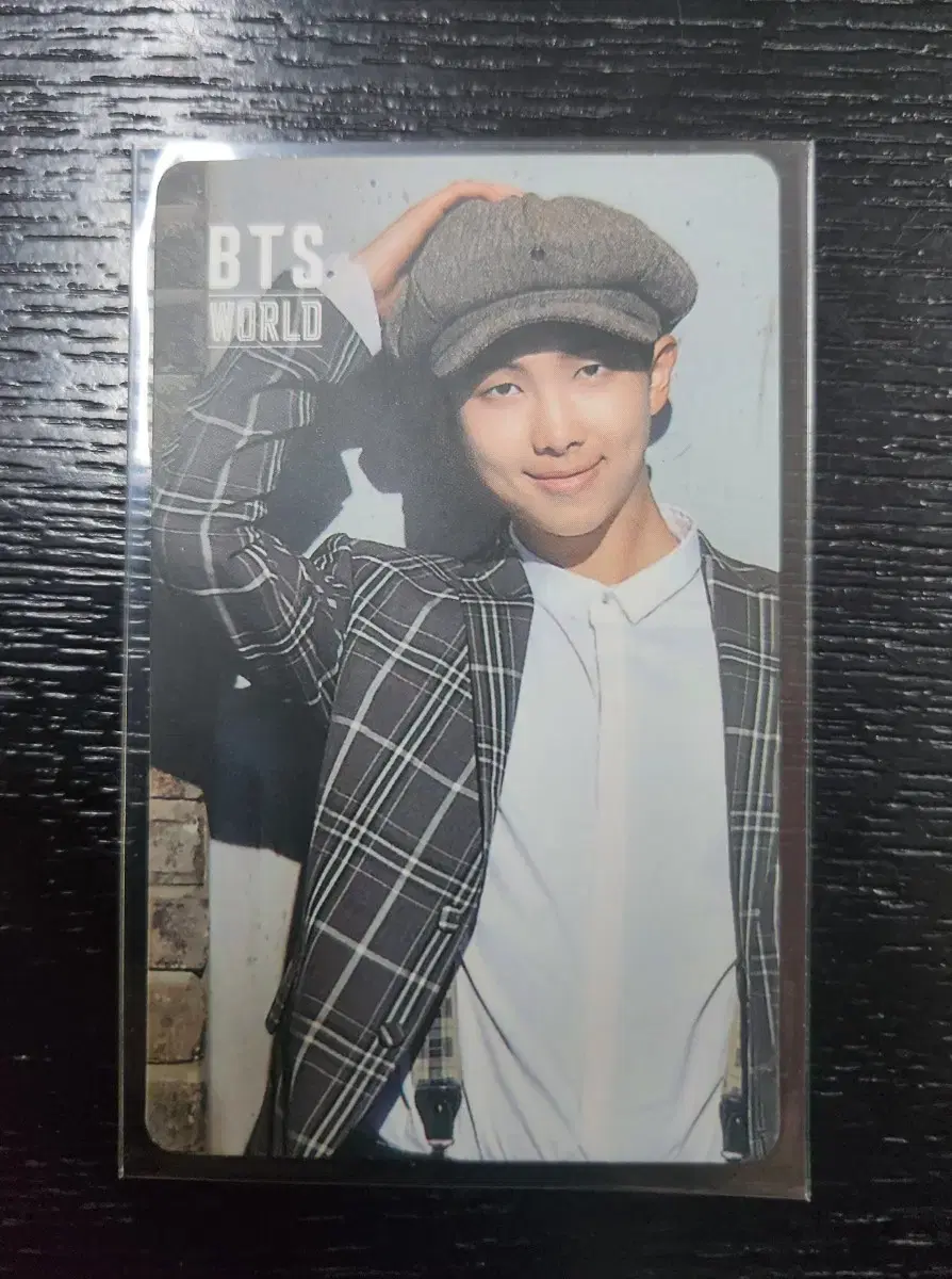 (Rare item) bangtan BTS WORLDBWL LIMITED Nam Jun RM Double sided photocard