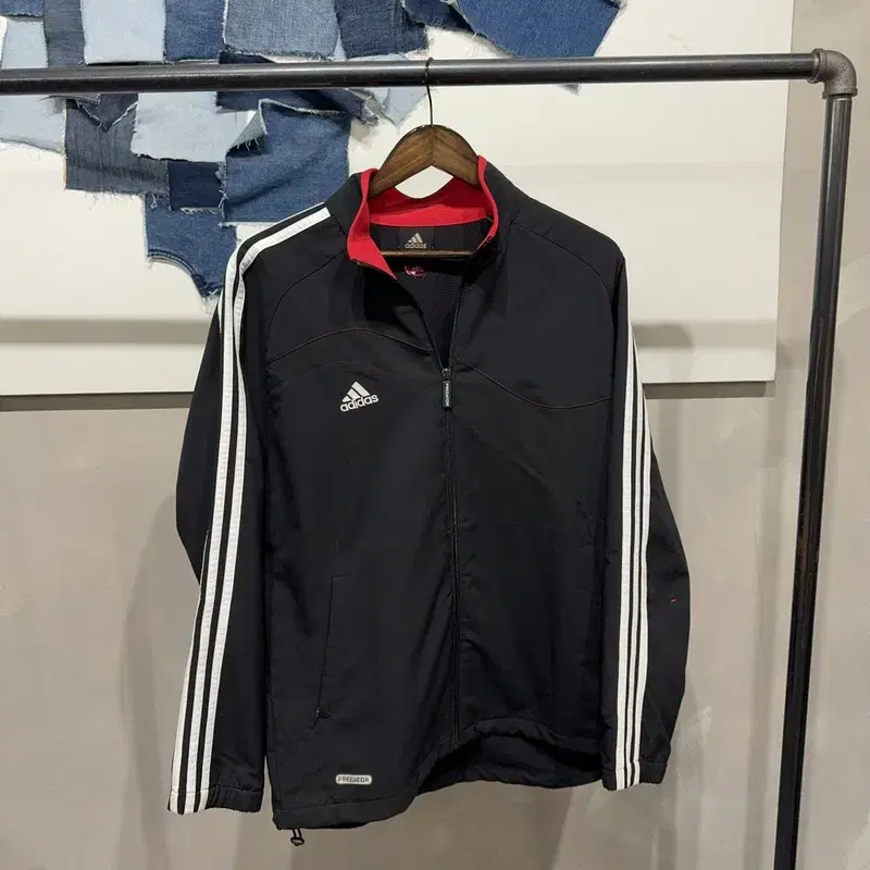 (100) Adidas Street Athletic Old School Windbreaker