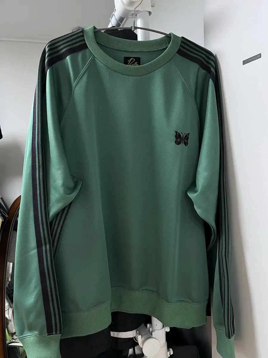 (NEW)Needles Track Crewneck Emerald L