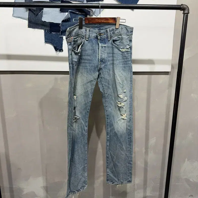 (32/32) Polo Denim & Supply Vintage Street Ripped Jeans Denim Pants