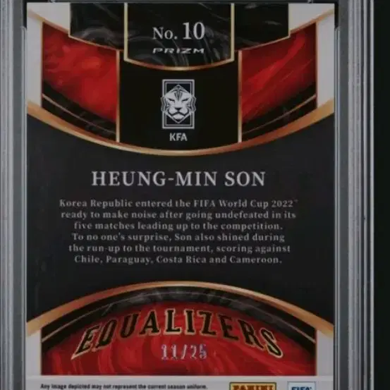 손흥민 panini select fifa /25 psa10