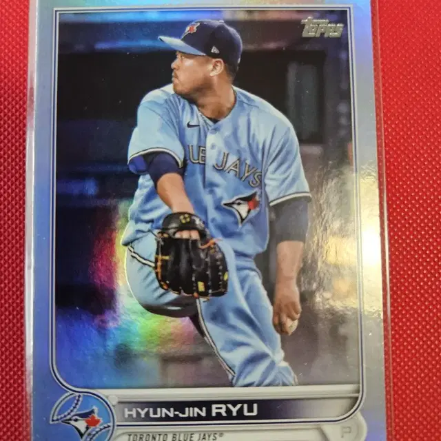 류현진 2022 Topps foil 카드