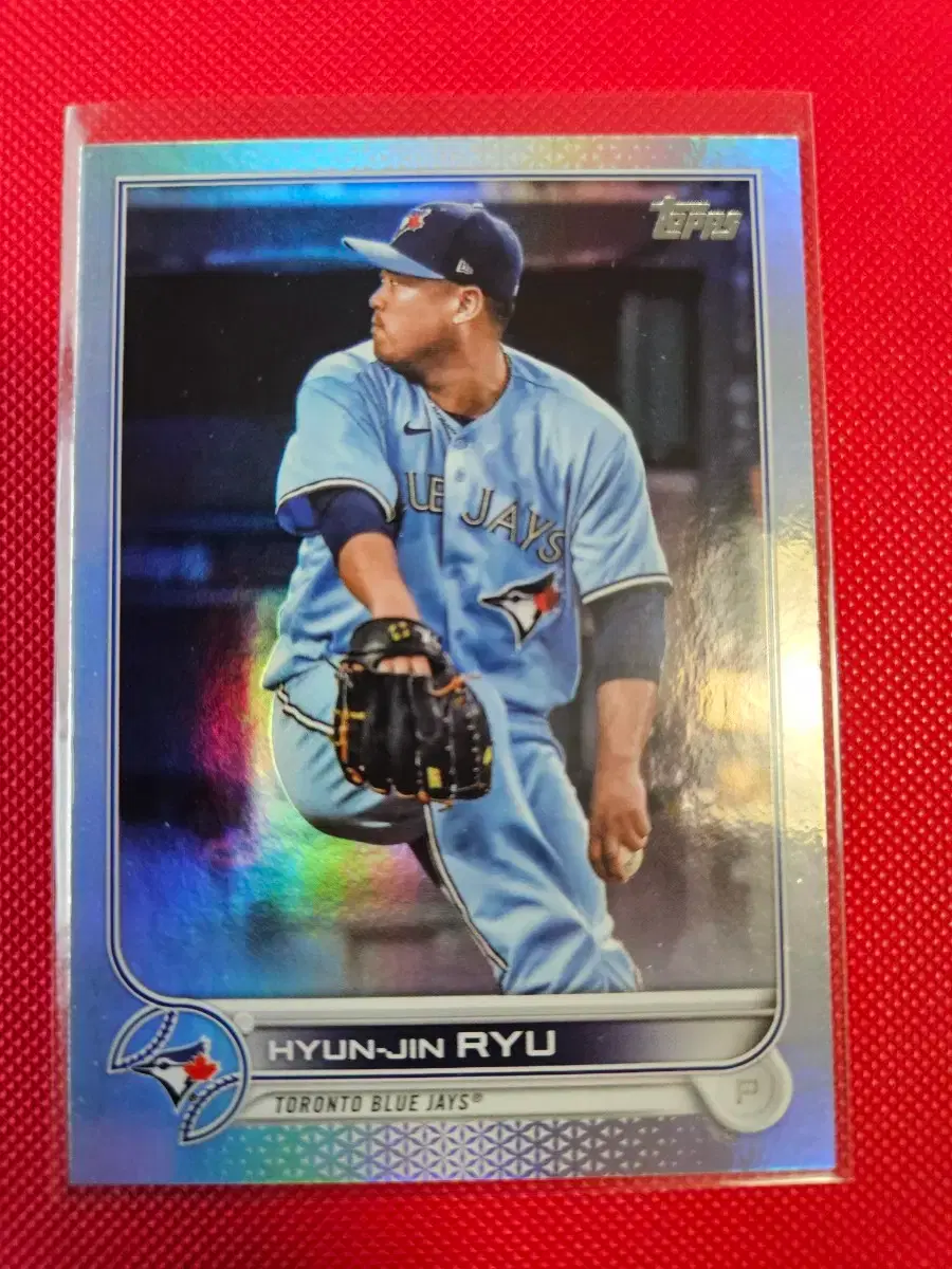 류현진 2022 Topps 실버 foil 카드