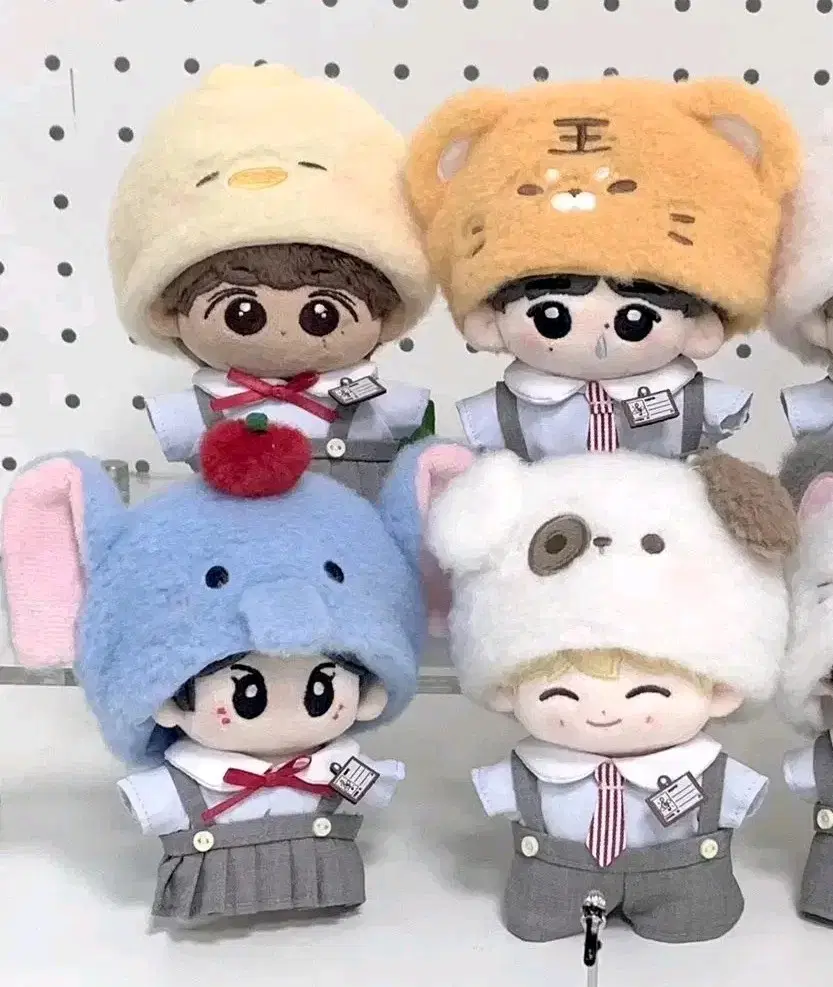 10cm 인형옷 동물극장 제복 치마 병아리 모자