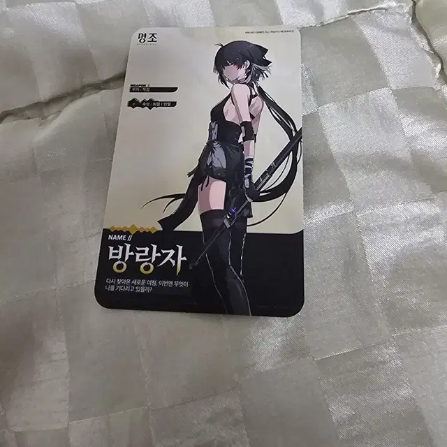 명조 여자 방랑자 포카