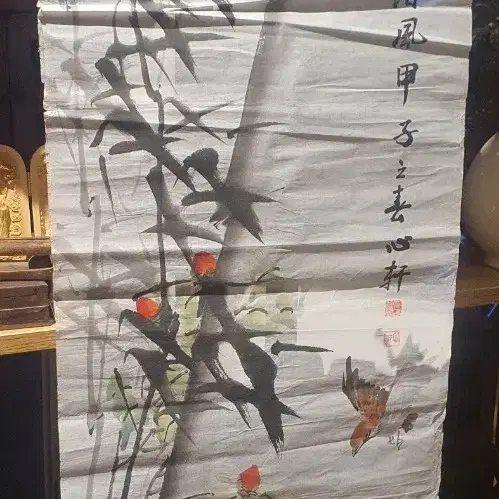 동양화 화조도 그림