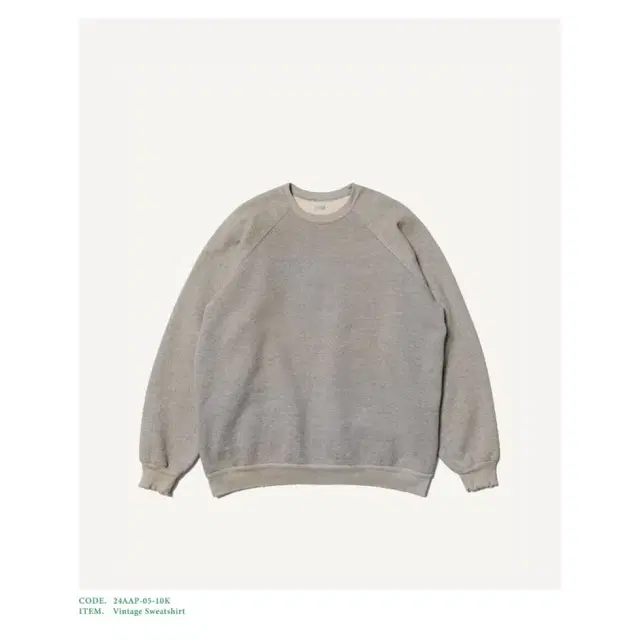 24FW A.PRESSE Vintage Sweatshirts 3사이즈