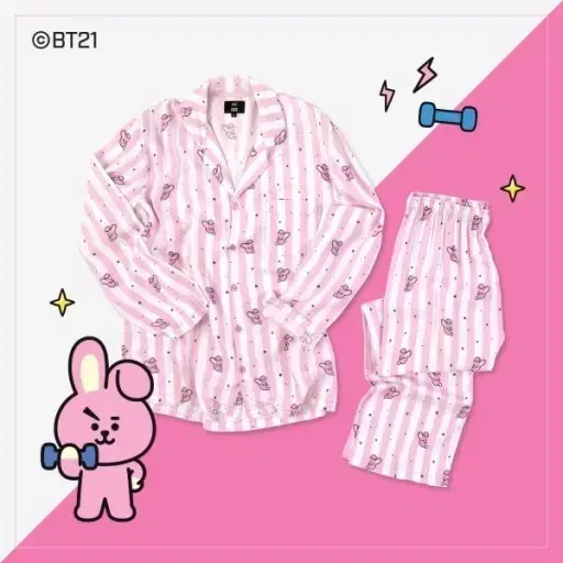 (새제품) 라인프렌즈 BT21 쿠키잠옷 S사이즈