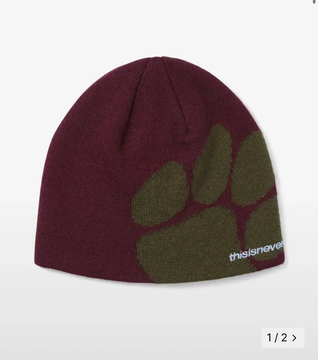 디스이즈네버댓 비니 버건디 Big PAW Beanie Burgundy