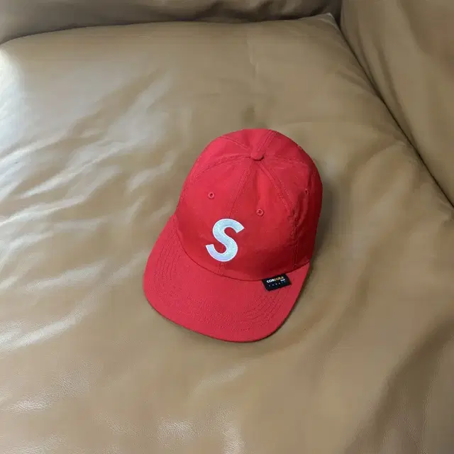 Supreme 슈프림 레드 S로고 6패널 볼캡 모자 Cordura Red