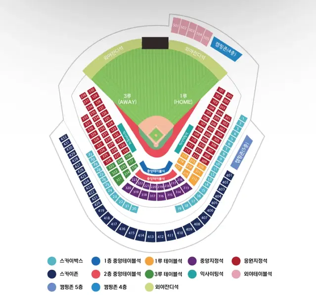 10/8 준플레이오프 3차전 LG-KT 중앙스카이존 통로완전근처 2연석